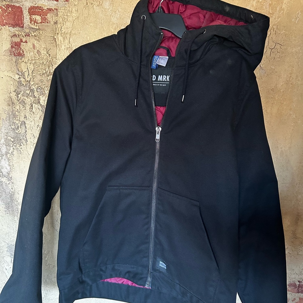 Men's Black Jacket with Hood